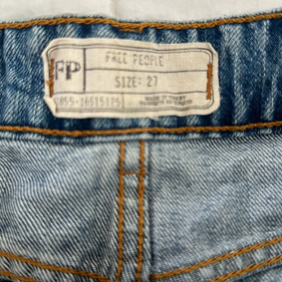 Free People Embroidered Floral Studded Raw Hem Distressed
Denim Mini Skirt - Picture 5 of 8